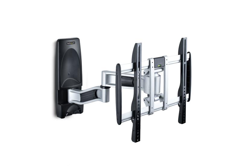 StarTech.com Articulating TV Wall Mount, VESA Wall Mount Supports 65 inch/99lb/Flat/Curved TVs, Retractable Low Profile Wall Mount TV Bracket, Adjustable Corner TV Wall Mount