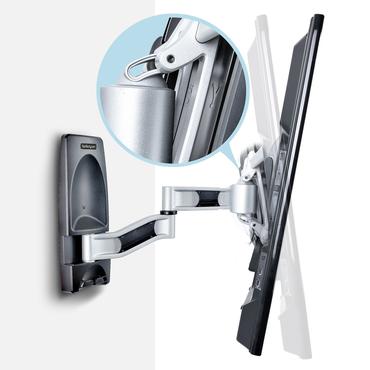 StarTech.com Articulating TV Wall Mount, VESA Wall Mount Supports 65 inch/99lb/Flat/Curved TVs, Retractable Low Profile Wall Mount TV Bracket, Adjustable Corner TV Wall Mount