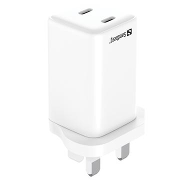 AC Charger Dual USB-C PD65W UK