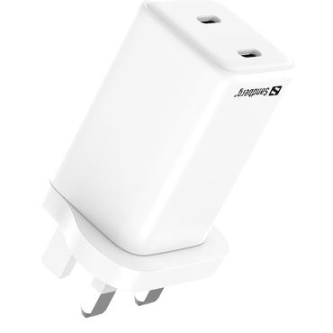 AC Charger Dual USB-C PD65W UK