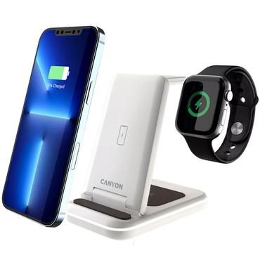 Canyon WS-304 trådløs opladningsstander - 3-i-1 - 15 Watt