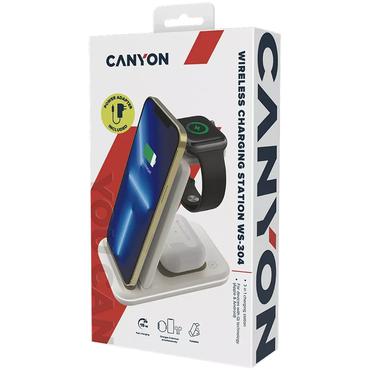 Canyon WS-304 trådløs opladningsstander - 3-i-1 - 15 Watt