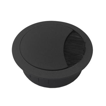 Axessline Cable Grommet - Medium, &Oslash; 60 mm, with brush, black