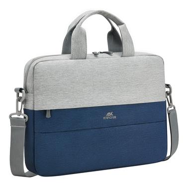 Rivacase 7522 GREY/DARK BLUE taske og etui til laptop 35,6 cm (14") Mappe Blå, Grå