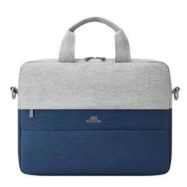 Rivacase 7522 GREY/DARK BLUE taske og etui til laptop 35,6 cm (14") Mappe Blå, Grå