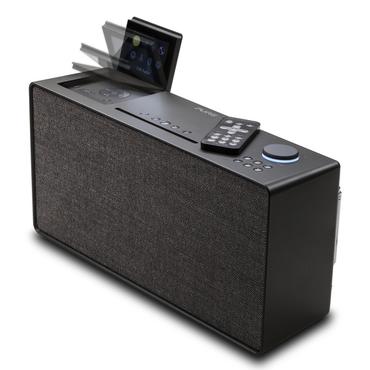 Pure EVOKE Home, CD, FM/DAB+-/Internet-Radi Bærbar stereohøjttaler Sort 100 W