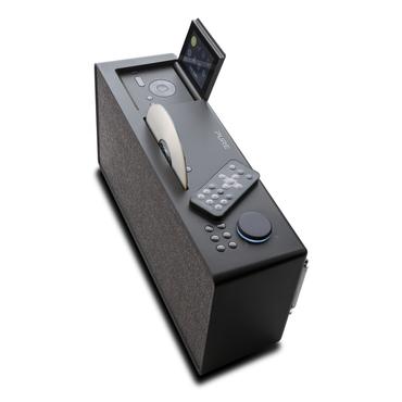 Pure EVOKE Home, CD, FM/DAB+-/Internet-Radi Bærbar stereohøjttaler Sort 100 W