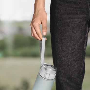 Hama 00181590 drikkedunk Sport 500 ml Plast, Silikone Bl&aring;, Transparent