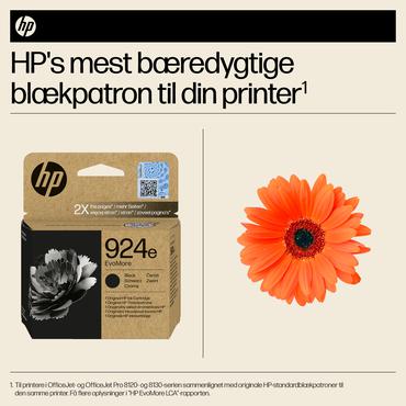 HP Original 924e EvoMore-blækpatron, sort