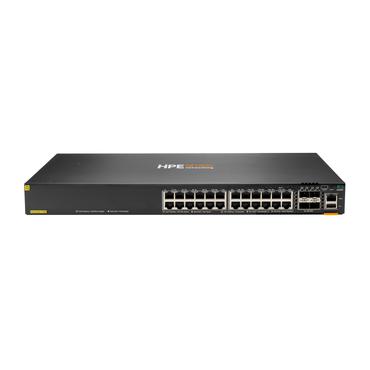 HPE Aruba Networking CX 6200F 24G Class-4 PoE 4SFP+ 370W Switch Administreret L3 Gigabit Ethernet (10/100/1000) Strøm over Ethernet (PoE) 1U