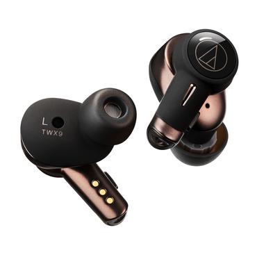Audio-Technica ATH-TWX9 - ægte trådløse øretelefoner med mik.