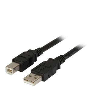 EFB Elektronik USB A/USB B, 2 m USB-kabel USB 2.0 5 m Sort