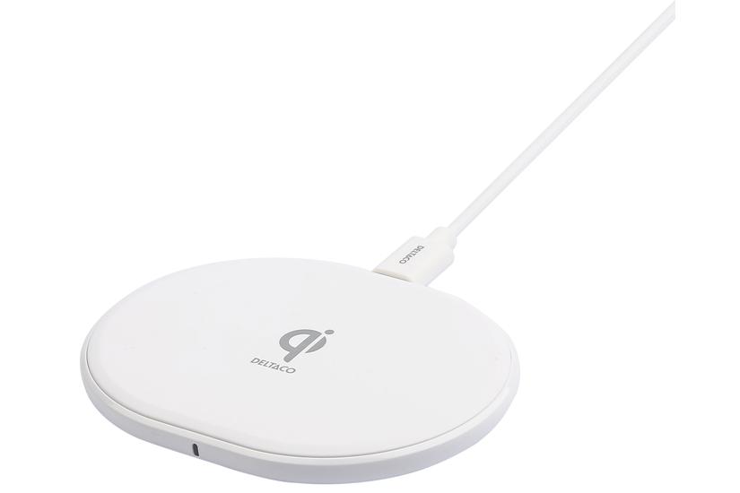 DELTACO tr&aring;dl&ouml;st laddst&auml;ll - USB-C, QI-certifierad - 10 Watt