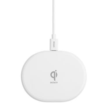 DELTACO tr&aring;dl&ouml;st laddst&auml;ll - USB-C, QI-certifierad - 10 Watt