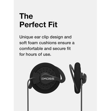 Koss Wireless Headphones KSC35 &Ouml;ronkl&auml;mma, Mikrofon, Svart