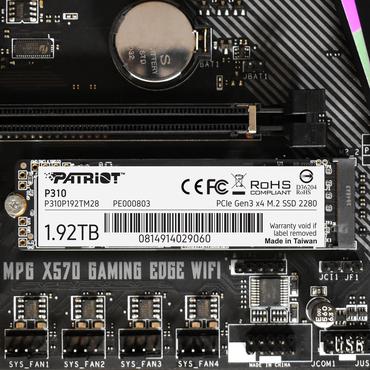 Patriot P310 - 1.92 TB - SSD - PCI Express 3.0 x4 (NVMe)