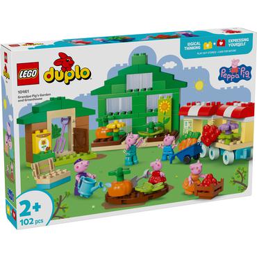 LEGO Świnka Peppa 10461 Ogród i szklarnia Dziadka Świnki