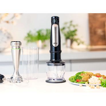 Braun MQ 7025X 0.6 L Immersion blender 1000 W Black, Stainless steel