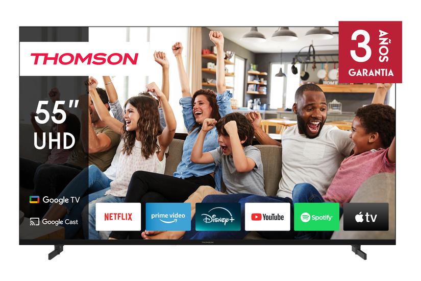 THOMSON 55” UHD GOOGLE SMART TV SIDE STAND