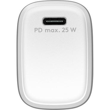 USB-C&trade; PD (Power Delivery) Fast Charger (25 W), white, white - with 1x USB-C&trade; socket (USB-PD 3.0), suitable for d