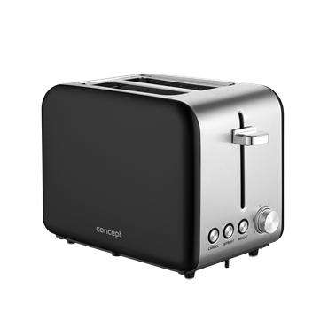 Concept TE2050 2 skive(r) 950 W Sort, Rustfrit stål