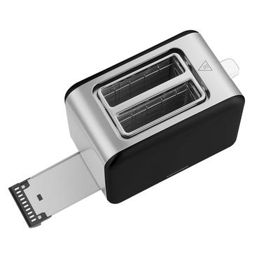 Concept TE2050 2 skive(r) 950 W Sort, Rustfrit stål