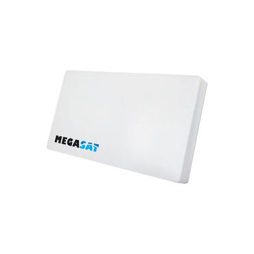 Megasat Profi-Line D4 - Antenne - flach, Parabolantenne - Fernseher - 33 dBi (für 12,75 GHz) - Quad-LNB - Wandmontage möglich, Mast, Fenster
