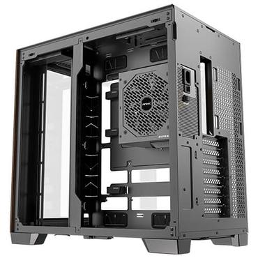 Antec C8 Curve Wood, Full Tower, PC, Sort, Transparent, Tr&aelig;, ATX, ITX, Glas, Plast, St&aring;l, Tr&aelig;, 17,5 cm