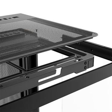 Antec C8 Curve Wood, Full Tower, PC, Sort, Transparent, Tr&aelig;, ATX, ITX, Glas, Plast, St&aring;l, Tr&aelig;, 17,5 cm