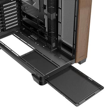 Antec C8 Curve Wood, Full Tower, PC, Sort, Transparent, Tr&aelig;, ATX, ITX, Glas, Plast, St&aring;l, Tr&aelig;, 17,5 cm