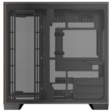 Antec C8 Curve Wood, Full Tower, PC, Sort, Transparent, Tr&aelig;, ATX, ITX, Glas, Plast, St&aring;l, Tr&aelig;, 17,5 cm