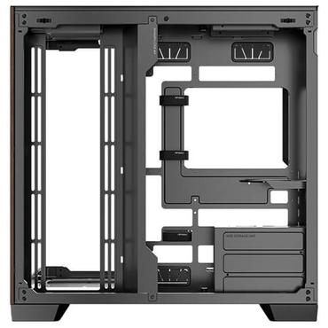 Antec C8 Curve Wood, Full Tower, PC, Sort, Transparent, Tr&aelig;, ATX, ITX, Glas, Plast, St&aring;l, Tr&aelig;, 17,5 cm