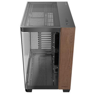 Antec C8 Curve Wood, Full Tower, PC, Sort, Transparent, Tr&aelig;, ATX, ITX, Glas, Plast, St&aring;l, Tr&aelig;, 17,5 cm