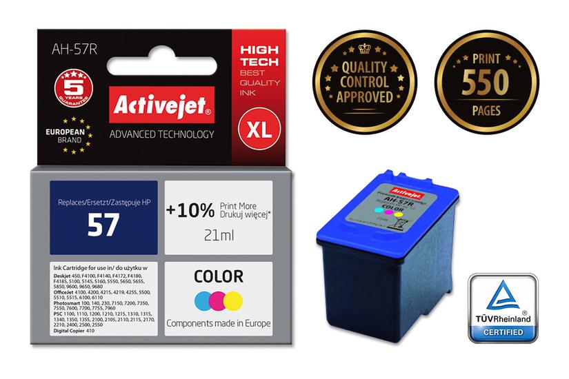 Activejet AH-57R-blæk (erstatning HP 57 C6657AE; Premium; 21 ml; farve)