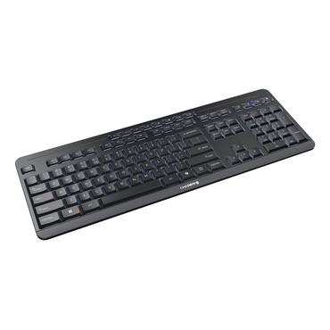 CHERRY Stream desktop ultimate tastatur Mus inkluderet Hjemme/kontor USB + RF Wireless + Bluetooth QWERTY Engelsk Sort