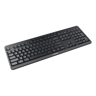 CHERRY Stream desktop ultimate tastatur Mus inkluderet Hjemme/kontor USB + RF Wireless + Bluetooth QWERTY Engelsk Sort