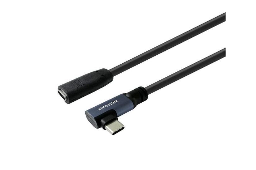 USB-C male angled to female