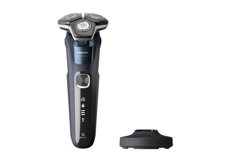 Philips Rasierer, Nass-/Trockenanwendung, Akkubetrieb, unter der Dusche verwendbar, SteelPrecision K (S5885/25)