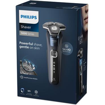 Philips Rasierer, Nass-/Trockenanwendung, Akkubetrieb, unter der Dusche verwendbar, SteelPrecision K (S5885/25)