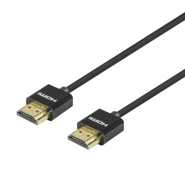Ultra-thin HDMI cable, 4K UHD, 2m, black