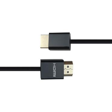 Ultra-thin HDMI cable, 4K UHD, 2m, black