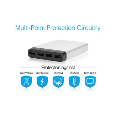 JustMobile PA-188EU oplader til mobil enhed Universel Sort, S&oslash;lv USB Indend&oslash;rs