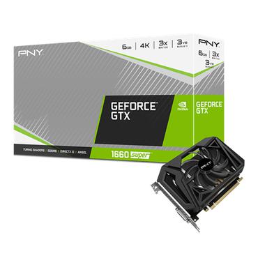 PNY GeForce GTX 1660 SUPER Single Fan Grafikkort - 6GB GDDR6