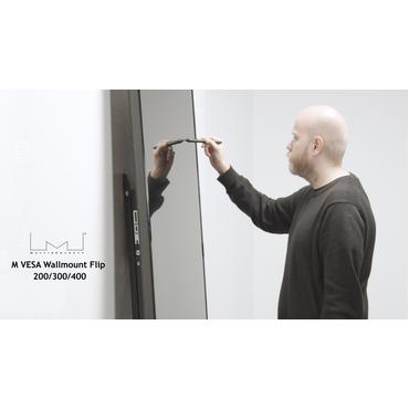 Multibrackets M VESA Wallmount Flip monteringssats - för LCD-display - svart