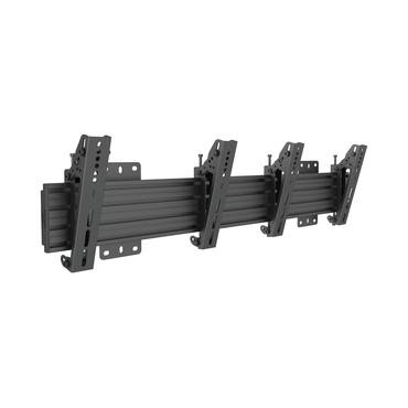 Multibrackets PRO Series M Wallmount Pro MBW2U Tilt 200 - konsol - för 2 LCD-bildskärmar - svart