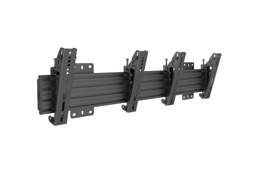 Multibrackets PRO Series M Wallmount Pro MBW2U Tilt 200 - konsol - för 2 LCD-bildskärmar - svart