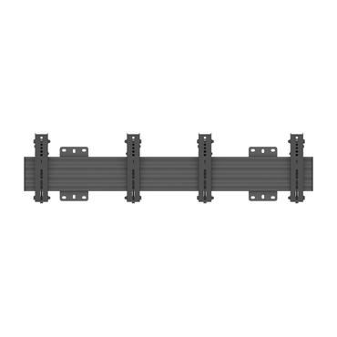 Multibrackets PRO Series M Wallmount Pro MBW2U Tilt 200 - konsol - för 2 LCD-bildskärmar - svart