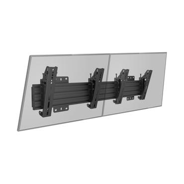 Multibrackets PRO Series M Wallmount Pro MBW2U Tilt 200 - konsol - för 2 LCD-bildskärmar - svart