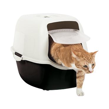 Rotho Bailey Kat H&aelig;ttekl&aelig;dt kattebakke Sort, Hvid