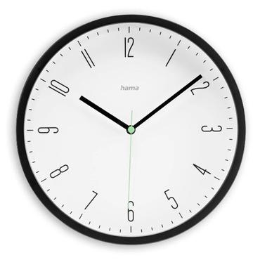 capri wall clock 25cm    black